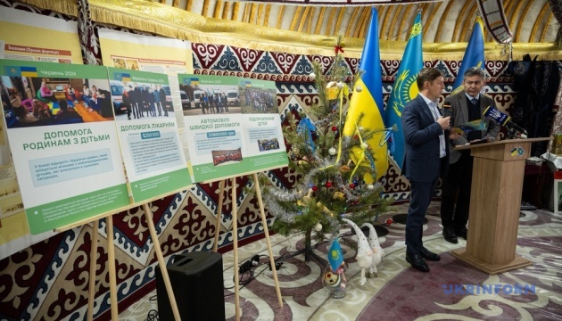 Казахстанський бізнес за три роки передав Україні 160 тонн гумдопомоги та $200 тисяч для United24