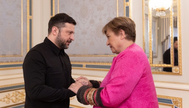 Zelensky, Georgieva discuss new Ukraine support program