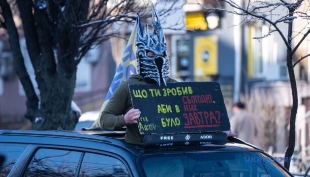 У Києві відбулася традиційна акція на підтримку військовополонених / Фото: Данило Антонюк, Укрінформ