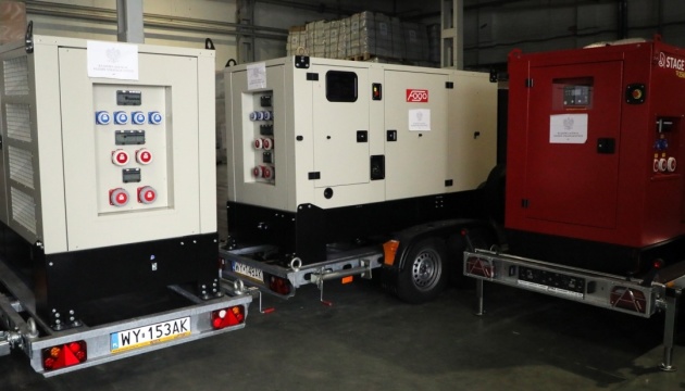 Kyiv region receives first batch of generators from Poland