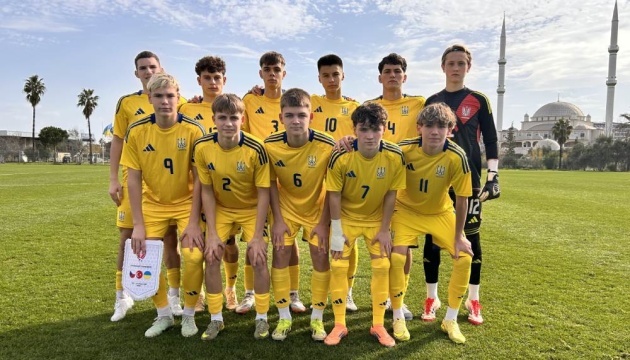 Юнацька збірна України з футболу стала першою на турнірі у Туреччині