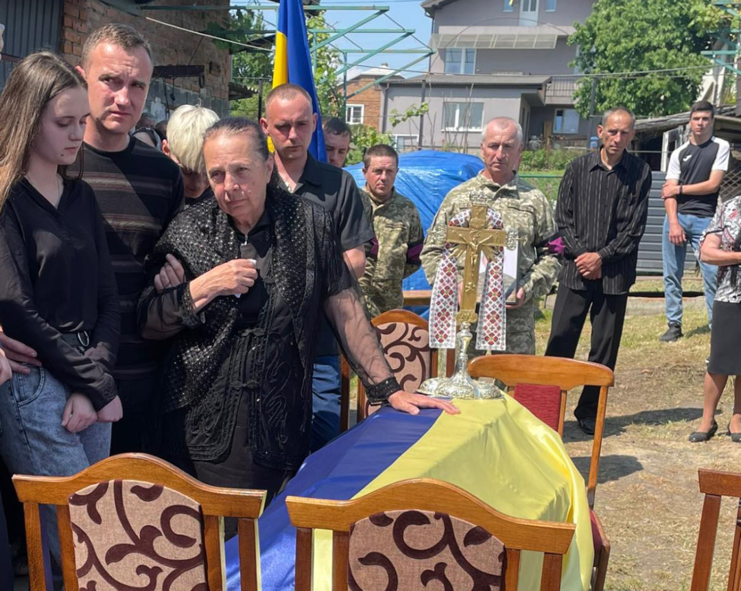 Похорон військового, помилково визнаним Назаром Далецьким. 2023 рік