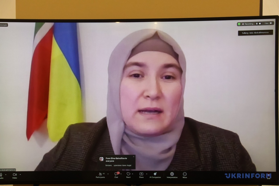 Аїда Абдрахманова, віцепрезидентка Антиімперського блоку народів, керівниця Комітету незалежності Татарстану.