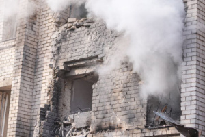 Russian drone hits maternity hospital in Zaporizhzhia 