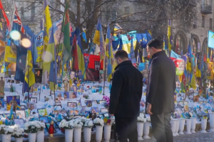 Зеленський і Рютте на Майдані Незалежності вшанували пам'ять загиблих українських воїнів