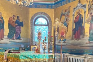 У церкві на Тернопільщині виявили на стінах ангелів із крилами у кольорах російського прапора