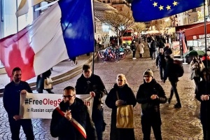 У Парижі відбулася акція на підтримку українського спортсмена Шевандіна, який у полоні понад 10 років