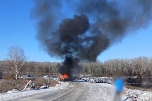 На Харківщині росіяни вдарили безпілотником по авто старости, який розвозив хліб