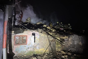 Russians attack Odesa again, house caught fire in one of city's districts 