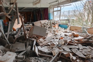 Росіяни знову атакували головний корпус Херсонського держуніверситету