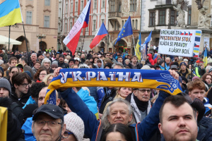 У Празі проходить мітинг на підтримку України