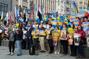 У центрі Стамбула відбувся мітинг пам'яті за участю представників родин захисників України