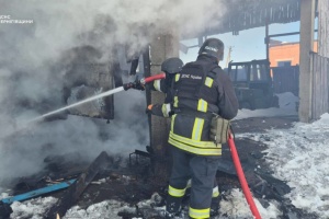 На Чернігівщині через падіння безпілотника горіло фермерське господарство