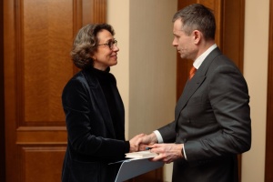 Marchenko meets newly appointed French president’s envoy for Ukraine’s recovery