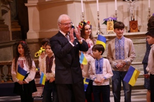 Королівська родина Швеції взяла участь у молитві за Україну в Стокгольмі