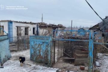 Russian drone destroys house in Veselyi Hai, Zaporizhzhia region: One woman killed, one wounded
