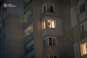 Apartment blocks, cars damaged in Sumy after overnight attack