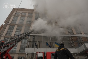Hotel fire in central Kyiv extinguished, 57 evacuated