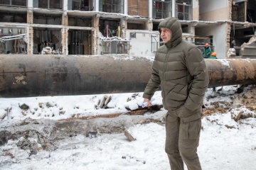 Klychko shows what Darnytsia TPP looks like after Russian strikes