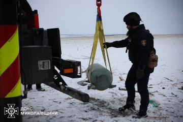 Rescuers destroy warhead of Russian Kh-101 missile in Mykolaiv region