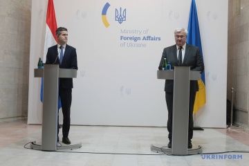 Neu ernannte Außen- und Verteidigungsminister der Niederlande zu ihrem ersten Besuch in Kyjiw eingetroffen