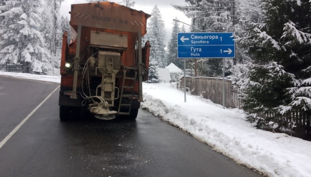 Сніг і крижаний дощ: головні дороги України розчищають майже 1000 одиниць спецтехніки