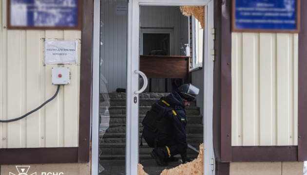 Війська РФ пошкодили пожежно-рятувальну частину у Слов’янську 