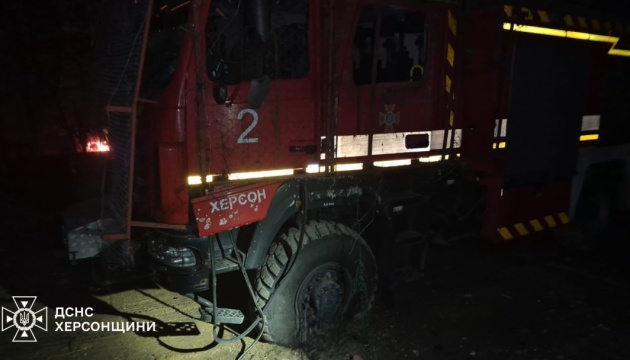 У Херсоні рятувальники потрапили під повторний удар росіян