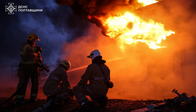 Російський дрон атакував паливно-енергетичне підприємство на Полтавщині