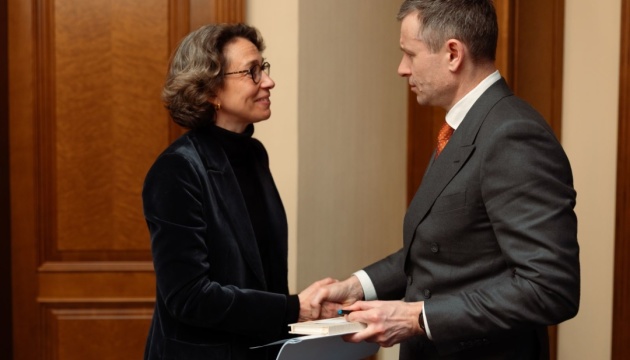 Marchenko meets newly appointed French president’s envoy for Ukraine’s recovery