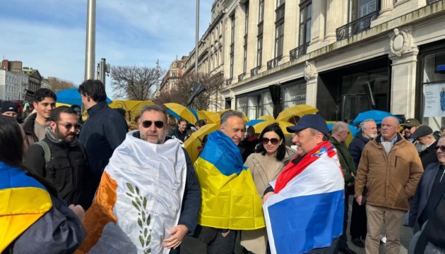 Марш миру в Дубліні: сотні людей вийшли на акцію підтримки України