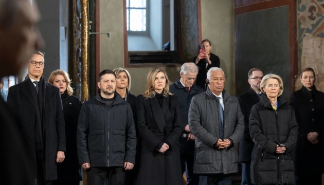 У стінах Софії Київської прозвучала обʼєднана молитва за Україну / Фото: Офіс Президента