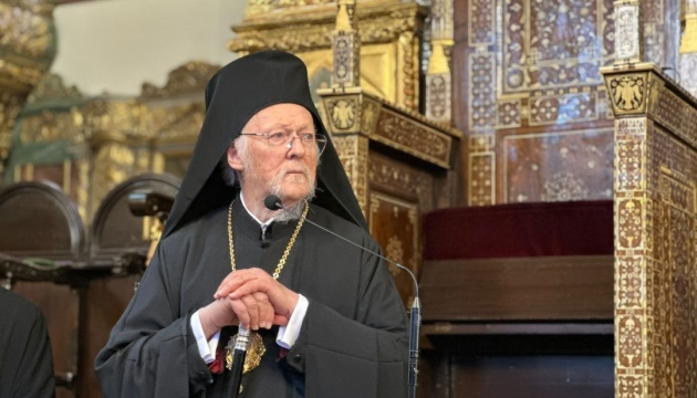 Мир в Україні має бути справедливим та тривалим, а не лише припиненням бойових дій - Вселенський Патріарх