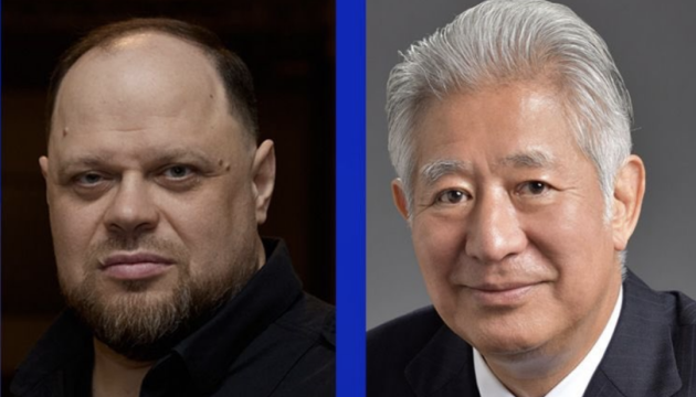 ステファンチューク宇議会議長、森英介衆院議長と電話会談