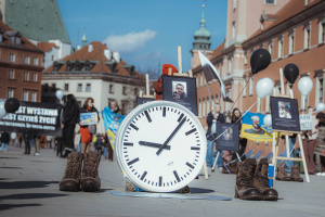 У Варшаві провели акцію солідарності з українськими полоненими