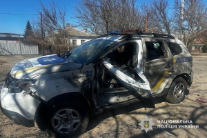 У Нікополі російські дрони атакували поліцію, шестеро постраждалих