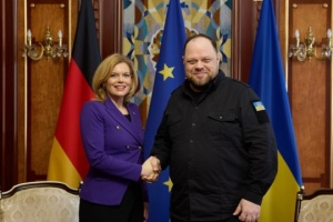 Stefanczuk i przewodnicząca Bundestagu rozmawiali o dalszym wsparciu wojskowym dla Ukrainy


