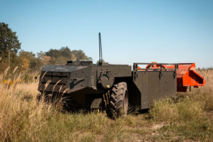 Ukrainian troops show evacuation of damaged ground robots from outskirts of Pokrovsk