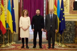 Зеленський обговорив із головами обох палат парламенту Іспанії оборонну підтримку України
