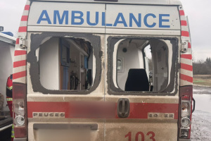 Russian forces attack emergency medical team with drone in Kharkiv region, leaving two injured