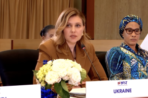 Олена Зеленська виступила у Вашингтоні на саміті освітньої коаліції під егідою Меланії Трамп