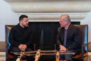 Зеленський обговорив з королем Йорданії перспективи партнерства в безпековій сфері