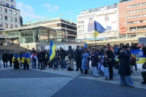 У Стокгольмі громада провела акцію на підтримку України