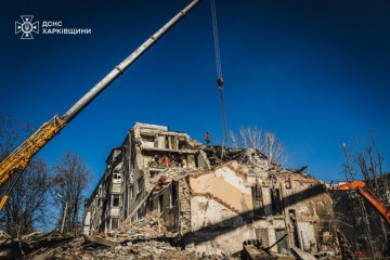 Rescue operations completed at Kharkiv high-rise hit by Russian missile