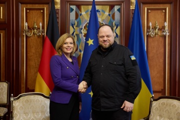 Stefantschuk und Bundestagspräsidentin Klöckner erörtern militärische Unterstützung für Ukraine