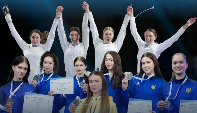 Українські фехтувальниці виграли 5 медалей Євро серед кадетів та юніорів