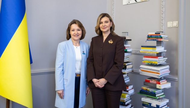 Зеленська зустрілася із новопризначеною головою представництва ЮНІСЕФ в Україні