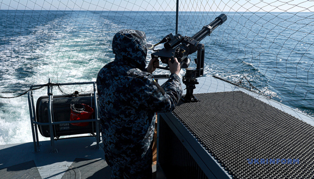 Патрулювання акваторії Чорного моря Військово-морськими силами України / Фото: Ніна Ляшонок. Укрінформ