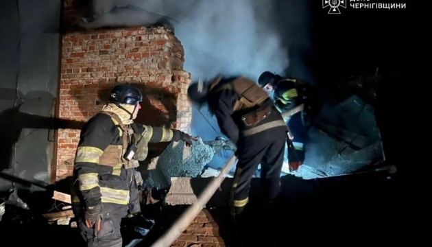 Росіяни вночі атакували Чернігівщину, пошкоджена цивільна інфраструктура