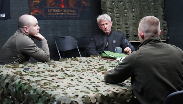 Шон Пенн відвідав бійців 3-ї бригади «Спартан» 